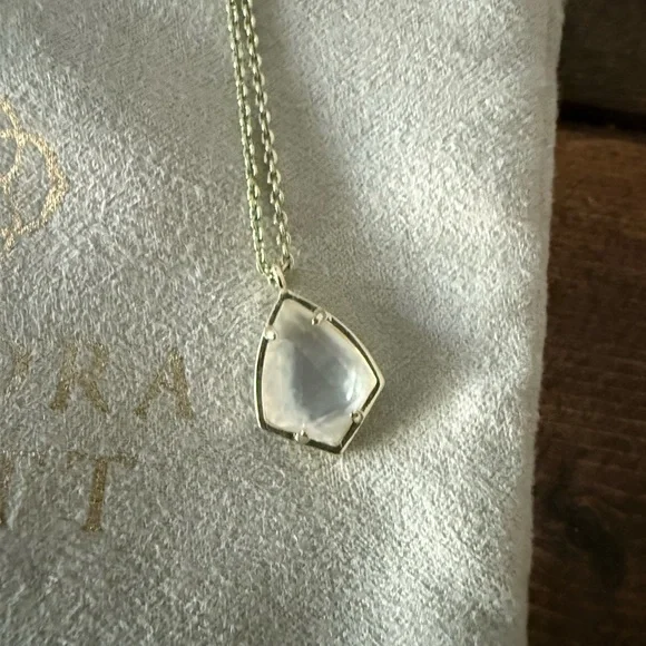 Kendra Scott Elegant Gold and Cory Stone Pendant Necklace - Picture 2 of 3